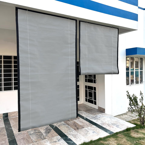 HIPPO Waterproof Chick Blind for Rain Protection Roll Up Blinds for Balcony, Sun Wind Dust & Monsoon Protection Roller Blind