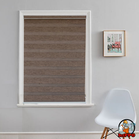 HIPPO Dual Layer Premium Indoor Zebra Blind