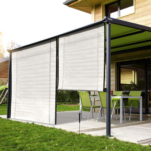 HIPPO Outdoor Sunscreen Chick Blind for Sun Protection for Luxury Homes Farmhouses