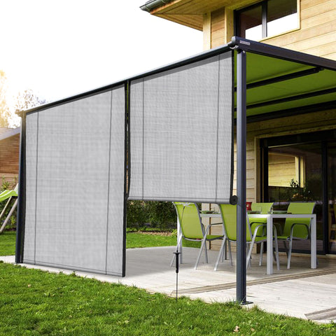 HIPPO Outdoor Sunscreen Chick Blind for Sun Protection for Luxury Homes Farmhouses