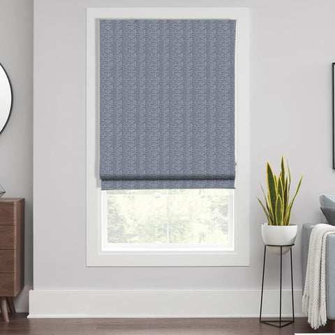 HIPPO Jacquard Blackout Indoor Roman Blinds for Windows