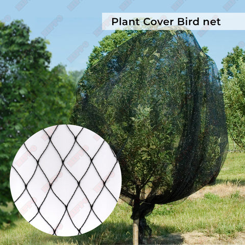 Home product image HIPPO Bird Net - Fruit Protection Garden Bird Net, Light-Weight Easy to Wrap HDPE Monofilament Net - Black Color
