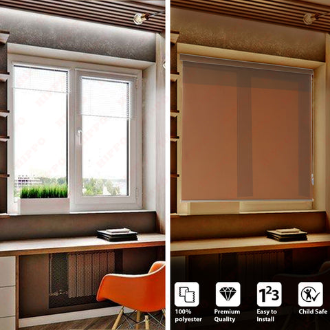 HIPPO Solid Semi Blackout Blind For Windows