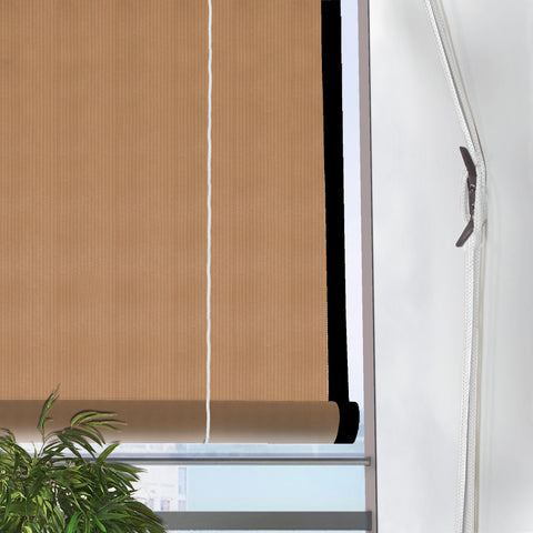 HIPPO Waterproof Chick Blind for Rain Protection Roll Up Blinds for Balcony, Sun Wind Dust & Monsoon Protection Roller Blind