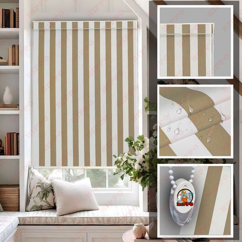 HIPPO Stripe Blackout Roller Blind for Windows