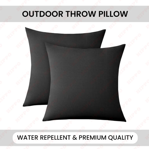 HIPPO 100% Waterproof Polyester Outdoor Balcony Garden Cushion Lawn Chair Cushions with Premium Poly Fillers