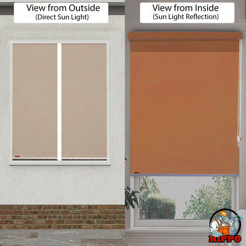 HIPPO Solid Semi Blackout Blind For Windows