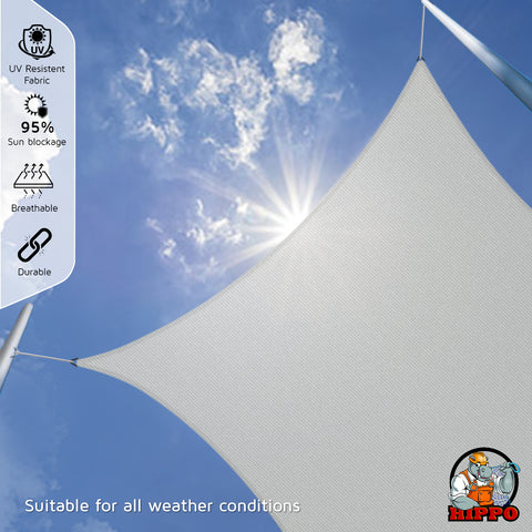 HIPPO 230 GSM Rectangle Sun Shade Sail