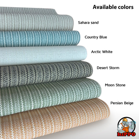 HIPPO 95% Sun Blocking Outdoor Balcony Eyelet Curtains (Pack of 2)