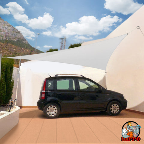 HIPPO 230 GSM Car Parking Triangle Shade Sail
