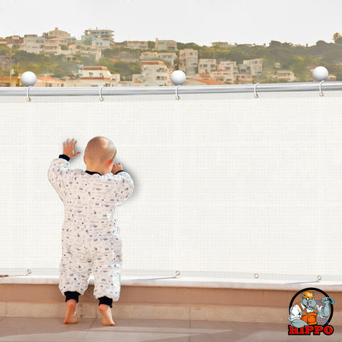 Self Folded Balcony Safety Net - Max Vision block