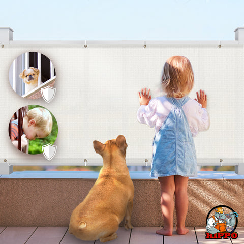 Self Folded Balcony Safety Net - Max Vision block
