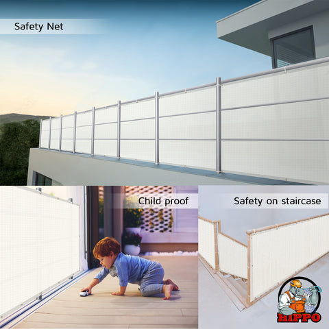 Self Folded Balcony Safety Net - Max Vision block