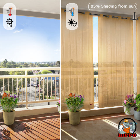 HIPPO Outdoor Balcony Eyelet Curtain