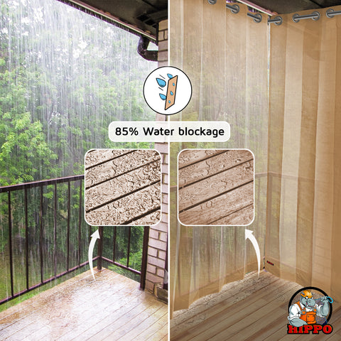 HIPPO Outdoor Balcony Eyelet Curtain