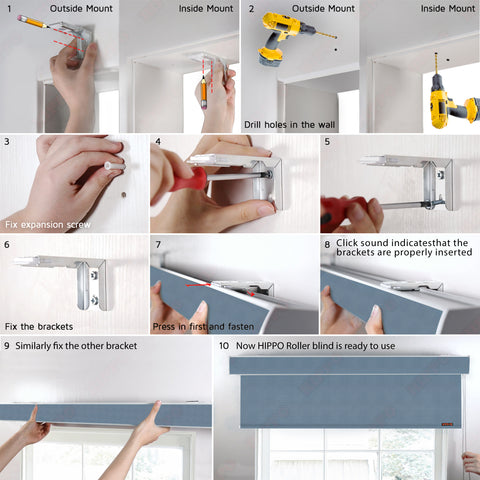 HIPPO Indoor Blackout Roller Blind