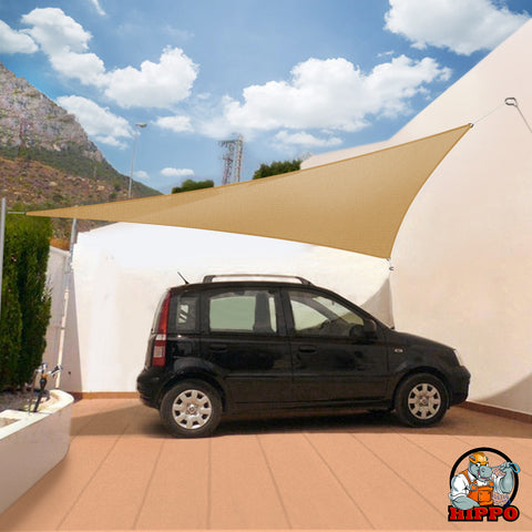 HIPPO 150 GSM Car Parking Triangle Shade Sail
