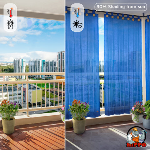 HIPPO Outdoor Balcony Loop Curtain