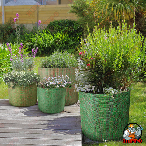 HIPPO Planter Pots for Garden UV Treated Recyclable Eco Friendly Fabric Pots Suitable for Garden, Balcony, Nursery
