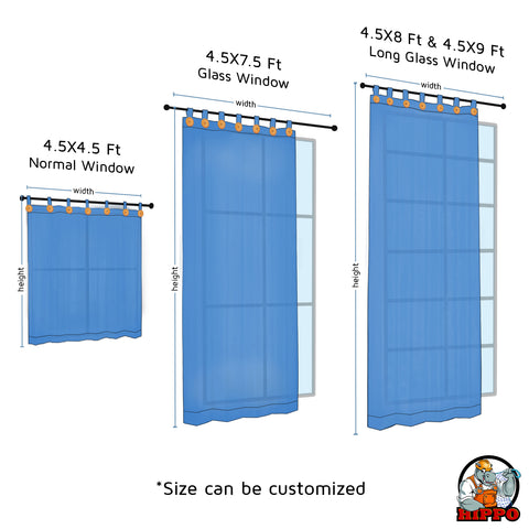 HIPPO Outdoor Balcony Loop Curtain