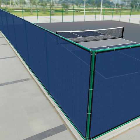 HIPPO Pickle Ball Court Perimeter Fence Net in Premium & Durable HDPE, Privacy & Wind Control Dust Proof