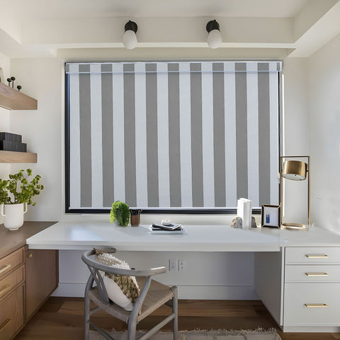 HIPPO Stripe Blackout Roller Blind for Windows