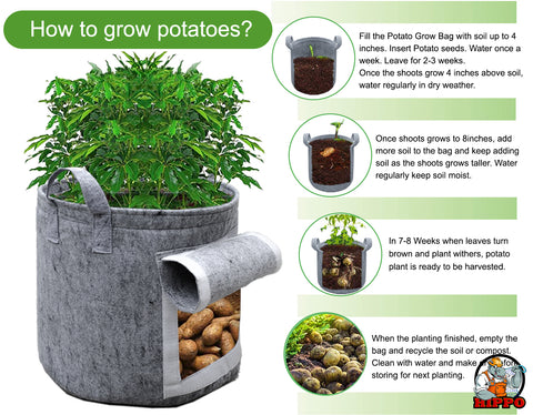HIPPO Outdoor Potato Grow Bags