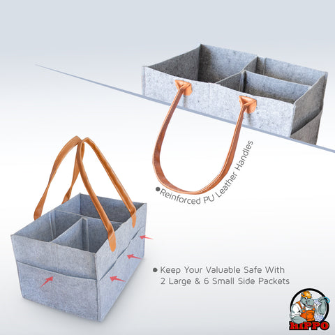 HIPPO Cute Diaper Caddy Bag