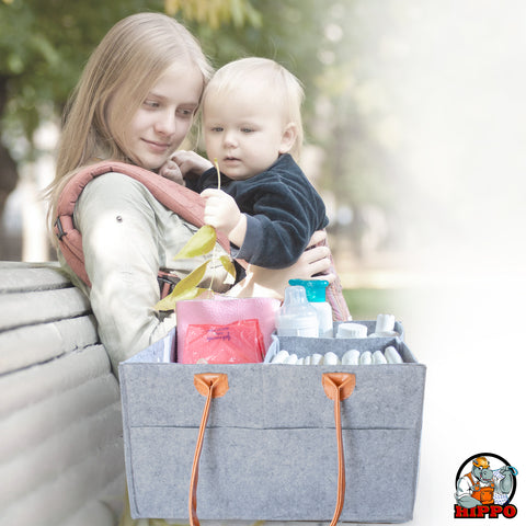 HIPPO Cute Diaper Caddy Bag