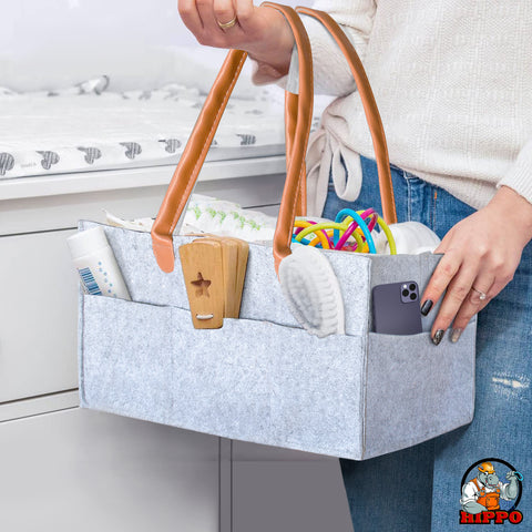 HIPPO Cute Diaper Caddy Bag