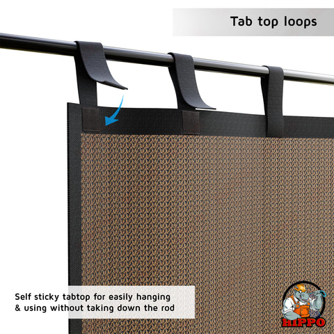 HIPPO HDPE & PVC See Through Outdoor Curtain