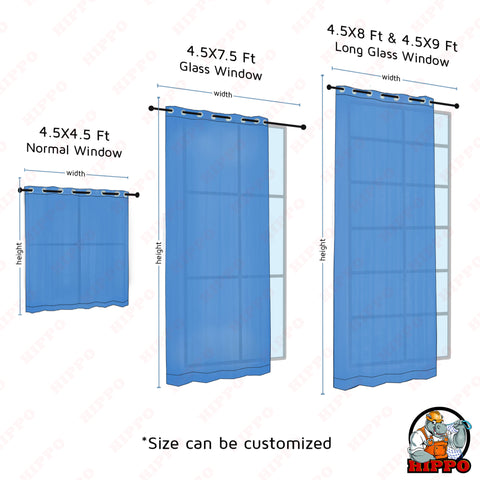 HIPPO Outdoor Stripe Design 180 GSM Sun Blocking Balcony Loop Curtain Sun & UV Protection, Light Filtering for Garden Patio