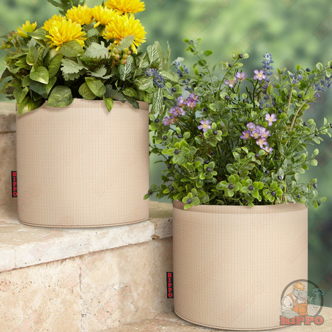 HIPPO Planter Pots for Garden UV Treated Recyclable Eco Friendly Fabric Pots Suitable for Garden, Balcony, Nursery
