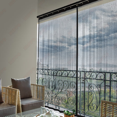 HIPPO Waterproof Transparent Outdoor Curtain Pack of 1