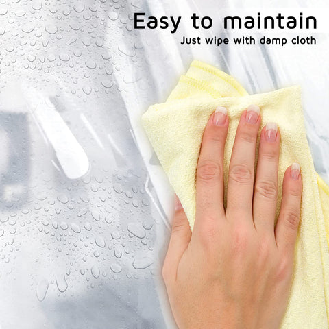 HIPPO Outdoor Transparent PVC Waterproof Curtain Pack of 2