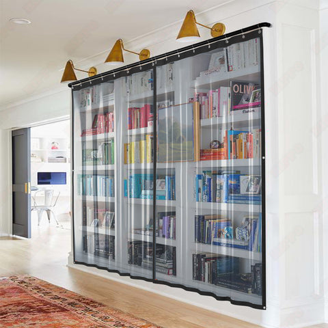 HIPPO Outdoor Transparent PVC Waterproof Curtain Pack of 2