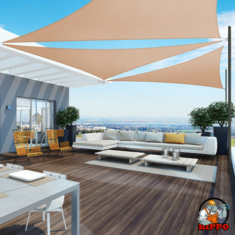 HIPPO 230 GSM Car Parking Triangle Shade Sail
