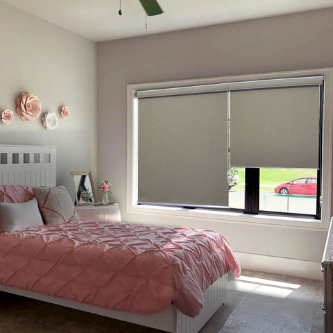 HIPPO Blackout Premium Texture Roller Blind for Windows