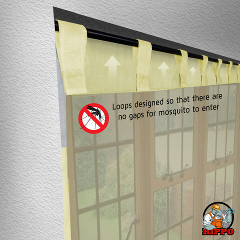 HIPPO Window Mosquito Net (Pack of 2)