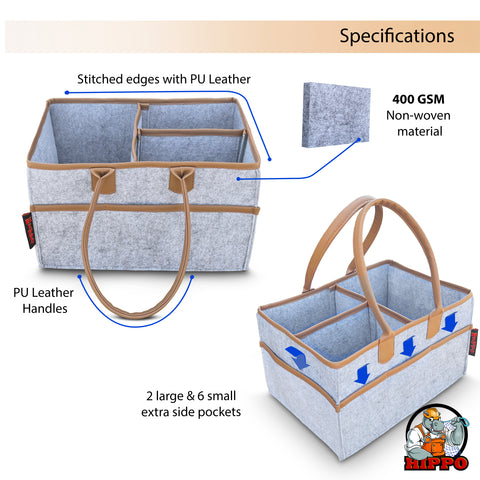 HIPPO Cute Diaper Caddy Bag