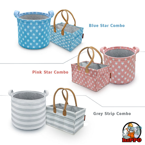 HIPPO Designer Diaper Caddy Bag Combo