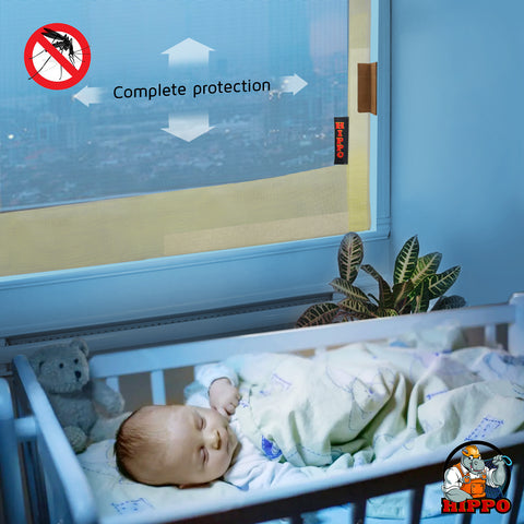 HIPPO Window Mosquito Net (Pack of 2)