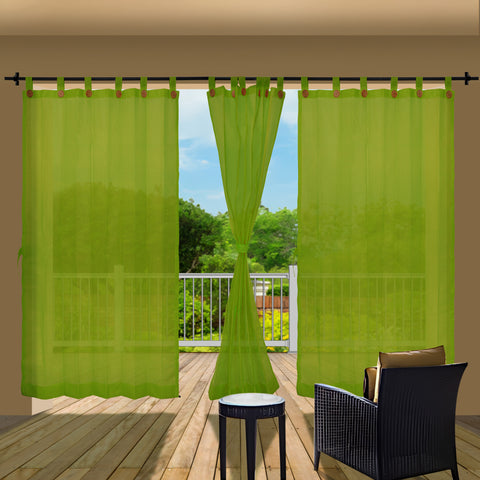 HIPPO 90% Sun Blocking Outdoor Balcony Loop Curtains (Pack of 2)