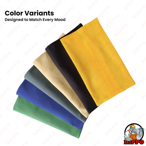 HIPPO Premium Outdoor Curtains Weatherproof Water Repellent 100% Solution Dyed Polyester, 300GSM Solid Shade for Garden (1PC)