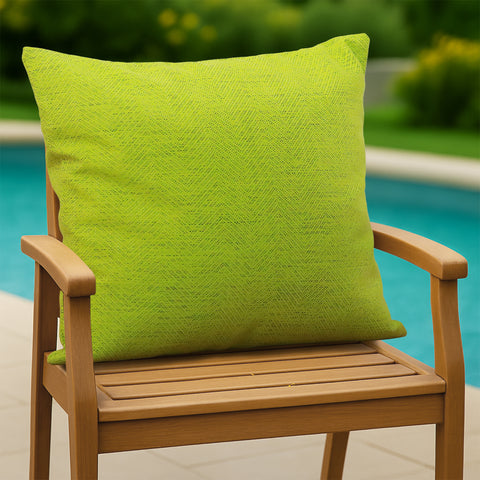 HIPPO Premium Outdoor Cushion 100% Solution Dyed Polyester 12X20IN Herringbone Weave Waterproof & Antifungal with Polyfillers
