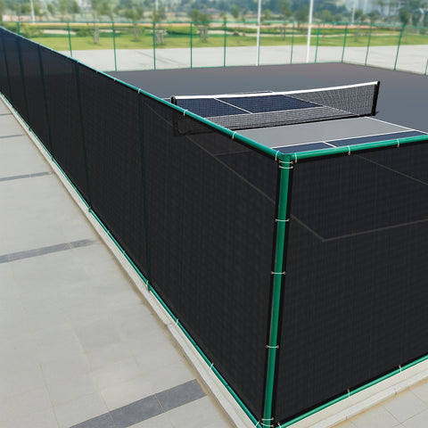 HIPPO Pickle Ball Court Perimeter Fence Net in Premium & Durable HDPE, Privacy & Wind Control Dust Proof