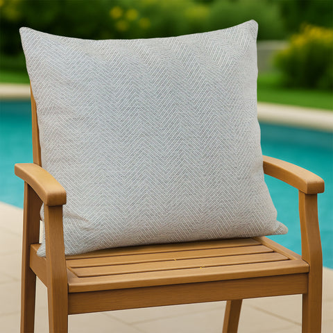 HIPPO Premium Outdoor Cushion 100% Solution Dyed Polyester 12X20IN Herringbone Weave Waterproof & Antifungal with Polyfillers