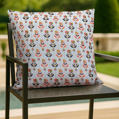 HIPPO Premium Printed Cushion Cover 100% Solution Dyed Polyester 12X20IN Waterproof & Anti Stain with UV Protected Prints