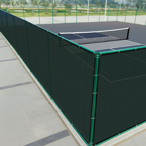 HIPPO Pickle Ball Court Perimeter Fence Net in Premium & Durable HDPE, Privacy & Wind Control Dust Proof