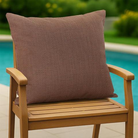 HIPPO Outdoor Premium Waterproof Cushion Cover 100% Solution Dyed Polyester 12X20IN Herringbone Weave Anti-Stain & Antifungal